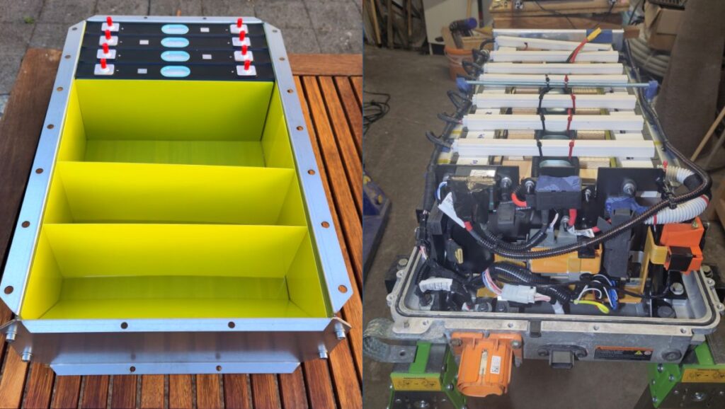 Twizy Akku mit neuen NMC-Zellen.